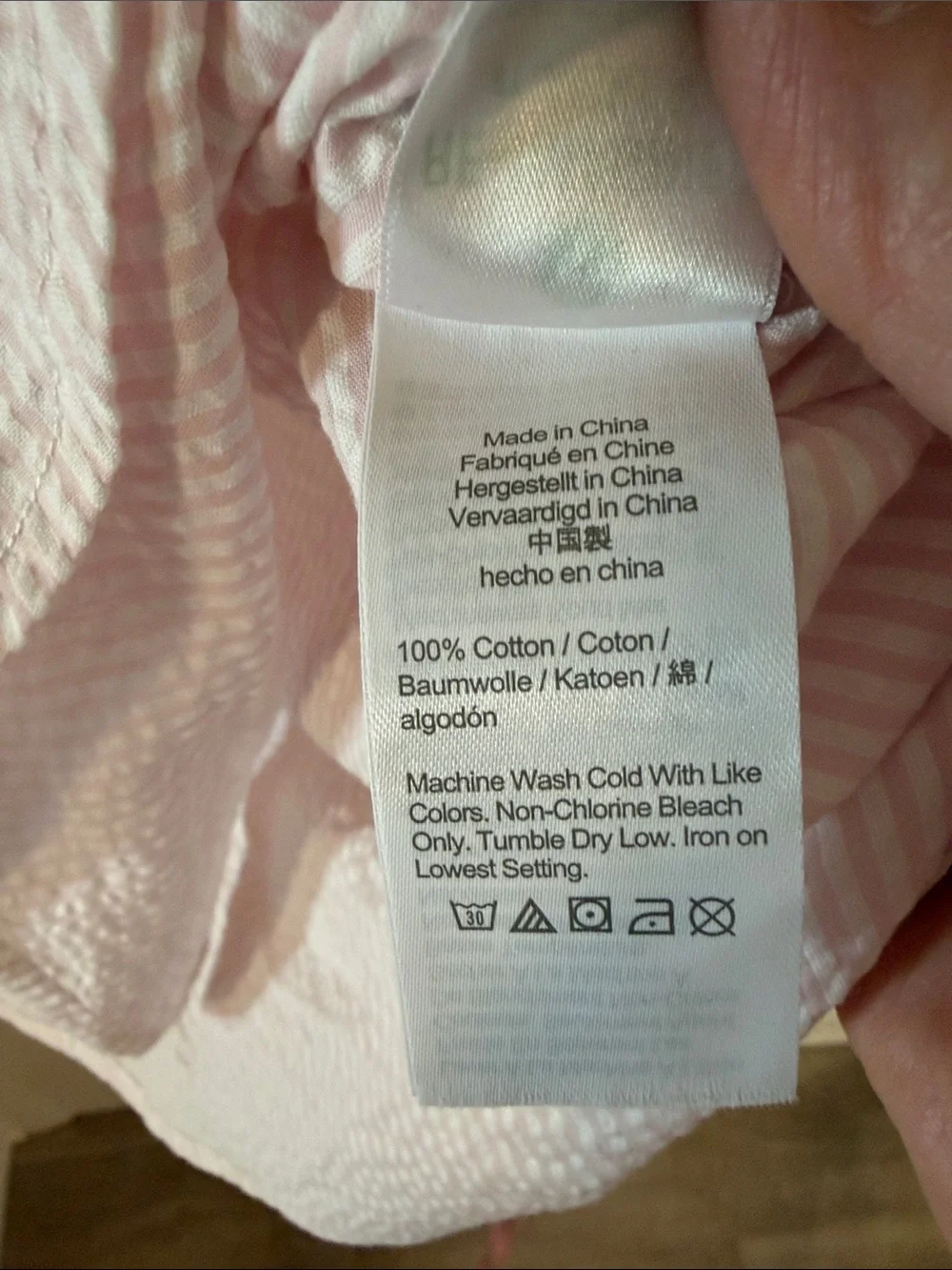 J.Crew Women’s Pink Cotton Pinstripe Seersucker Button Down Preppy Size 10